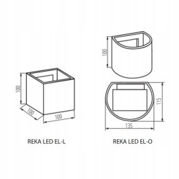 Kanlux oprawa REKA LED EL 7W-L-W 28992 4000K