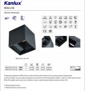 Kanlux oprawa elewacyjna REKA LED EL 7W-L-GR 28990