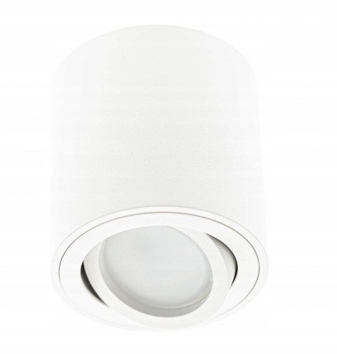 OPRAWA NATYNKOWA TUBA HALOGENOWA GU10 LED RUCHOMA Biały OPRAWA NATYNKOWA TUBA HALOGENOWA GU10 LED RUCHOMA Biały