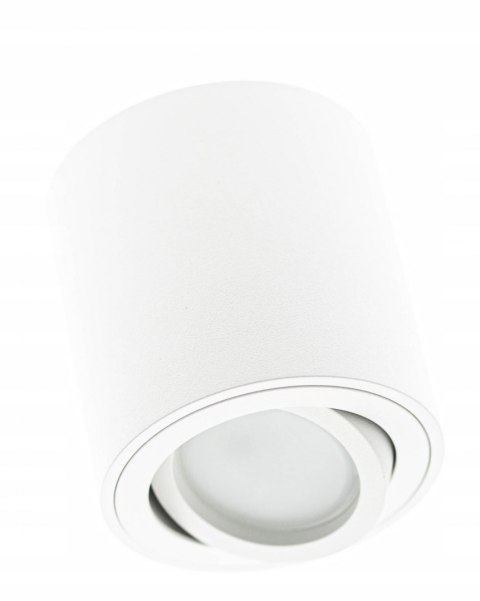 OPRAWA NATYNKOWA TUBA HALOGENOWA GU10 LED RUCHOMA Biały OPRAWA NATYNKOWA TUBA HALOGENOWA GU10 LED RUCHOMA Biały