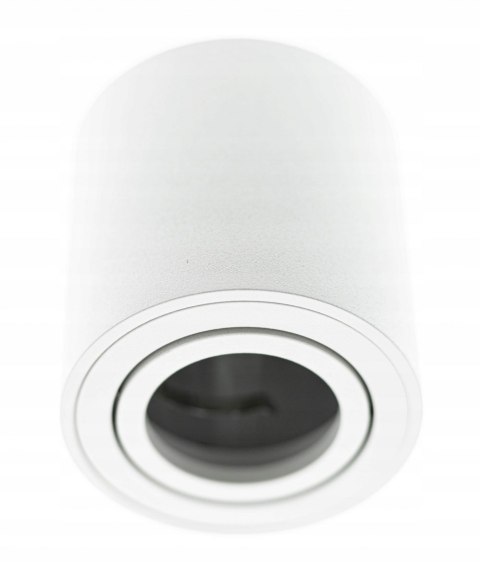 OPRAWA NATYNKOWA TUBA HALOGENOWA GU10 LED RUCHOMA Biały OPRAWA NATYNKOWA TUBA HALOGENOWA GU10 LED RUCHOMA Biały