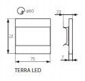 KANLUX OPRAWA LED SCHODOWA 12V TERRA 60mm CW 0,8W