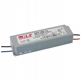 ZASILACZ DO LED 12V 100W GPV-100-12 8A HERMETYCZNY