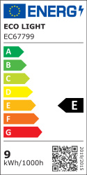 Taśma LED COB IP20 45W 9W 4000K 990lm/m 5m