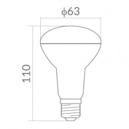 ŻARÓWKA LED R63 E27 10W 4000K 900lm