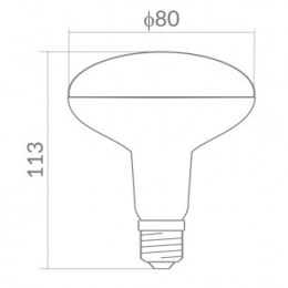 ŻARÓWKA LED R80 E27 12W 3000K 1080lm