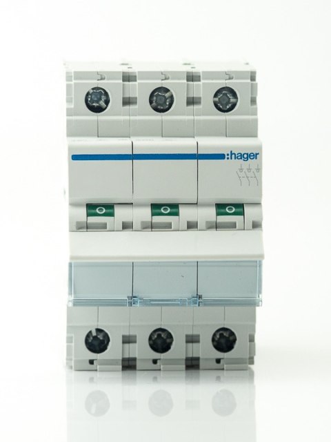 HAGER Modułowy rozłącznik izolacyjny 3P 100A 230VAC SBN390 HAGER Modułowy rozłącznik izolacyjny 3P 100A 230VAC SBN390