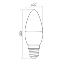 ŻARÓWKA LED C30 CANDLE E27 10W 3000K 900lm