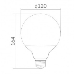 ŻARÓWKA LED G120 GLOBE E27 20W 3000K 1800lm