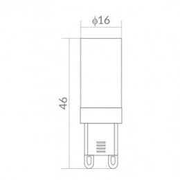 ŻARÓWKA LED G9 3W 3000K 270lm