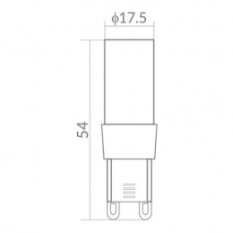 ŻARÓWKA LED G9 5W 3000K 450lm