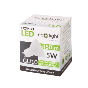 ŻARÓWKA LED GU10 5W 3000K 450lm ŻARÓWKA LED GU10 5W 3000K 450lm
