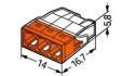 Szybkozłączka instalacyjna drut 3x0,5-2,5mm2 WAGO