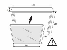 Ramka do Paneli LED 600x600 Tworzywo sztuczne