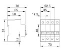 Rozłącznik instalacyjny 3P, 80A