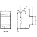 Stycznik modułowy 230V AC 4xNO 40A 3P