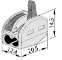 Szybkozłączka podwójna otwierana 0,75-4mm2