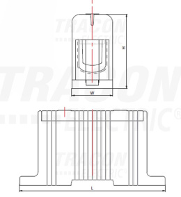 Złączka kompaktowa na szynę, niebieska 240mm2 425A