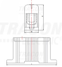 Złączka kompaktowa na szynę, szara 2 x 95mm2