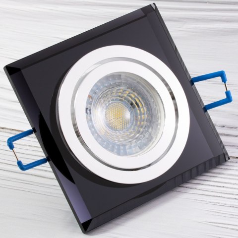 Oprawa Halogenowa SZKLANA Sufitowa ARIAN MR16 GU10 LUMILED Kwadrat Ruchoma Czarna Oprawa Halogenowa SZKLANA Sufitowa ARIAN MR16 GU10 LUMILED Kwadrat Ruchoma Czarna