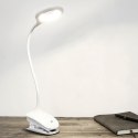 Lampka Biurkowa Nocna LED 3W 6500K USB z Klipsem Ściemnialna Dotykowa