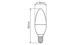 Żarówka LED line® E14 9W 4000k 992lm 170-250V C37