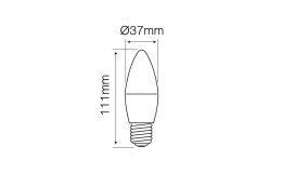 Żarówka świeczka LED line® E27 7W 2700K 630lm 170-250V C37