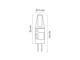 Żarówka LED line® G4 COB 1,5W 2700K 120lm 12V AC/DC