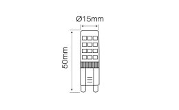 Żarówka LED line® G9 4W 6000K 350lm 220-240V