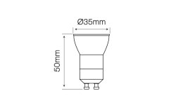 Żarówka LED line® GU11 3W 2700K 255lm 170-250V 38°