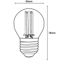 Żarówka LED E27 P45 Filament 7W = 60W 770lm 3000K Ciepła 360° LUMILED