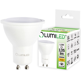 Żarówka LED GU10 1,5W = 15W 135lm 3000K Ciepła 120° LUMILED