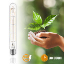 Żarówka LED E27 T30 8W = 65W 880lm 3000K Ciepła 360° Filament LUMILED