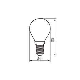 Żarówka LED kulka XLED E14 4,5W WW