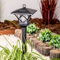 Lampa Solarna Ogrodowa LED RIBES Latarnia Zewnętrzna 155cm LUMILED