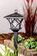 Lampa Solarna Ogrodowa LED RIBES Latarnia Zewnętrzna 155cm LUMILED