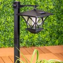 Lampa Solarna Ogrodowa LED RIBES Latarnia Zewnętrzna 155cm LUMILED