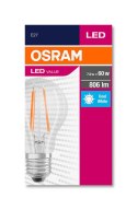 Żarówka LED E27 A60 6.5W = 60W 806lm 4000K 320° Filament OSRAM