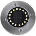 Zestaw 6x Lampki Solarne Ogrodowe LED HELIS Wbijane Dyski Dogruntowe 4000K IP44 LUMILED