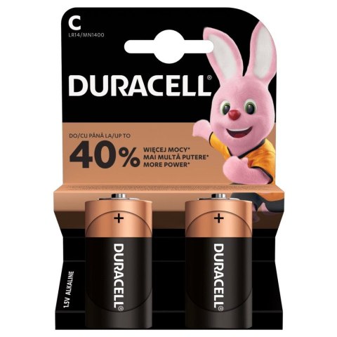 Baterie Alkaliczne Duracell Basic C LR14 Blister 2 szt.