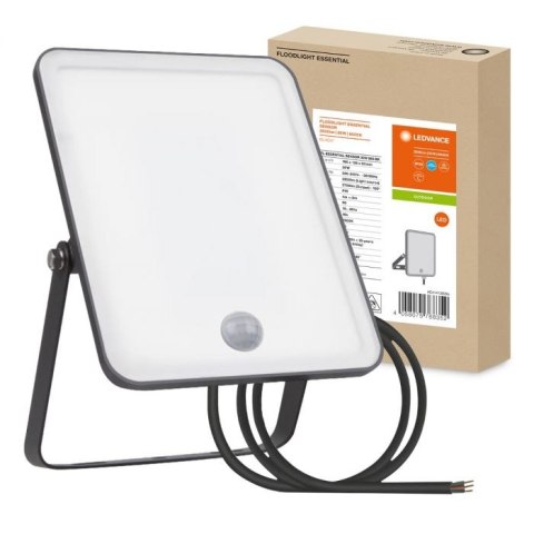 Naświetlacz LED 30W 6500K 2700lm IP65 Czarny z Czujnikiem Ruchu LEDVANCE ESSENTIAL SENSOR