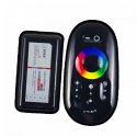 Sterownik z pilotem do taśm RGB dotykowy 18A 216W RF Czarny