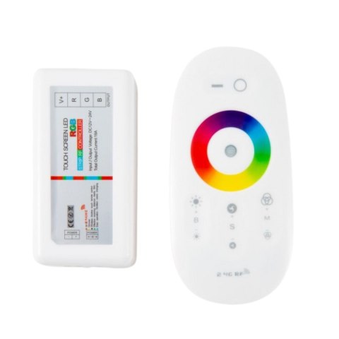 Sterownik z pilotem do taśm RGB dotykowy 18A 216W RF