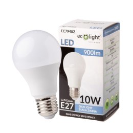 ŻARÓWKA LED E27 10W 6500K BARWA ZIMNA