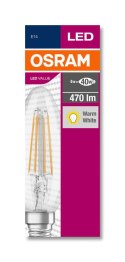 Żarówka LED E14 B35 4W = 40W 470lm 2700K Ciepła 300° Filament OSRAM Value Żarówka LED E14 B35 4W = 40W 470lm 2700K Ciepła 300° Filament OSRAM Value
