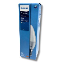 Żarówka LED E14 ŚWIECZKA 2,8W = 25W 250lm 2700K Ciepła PHILIPS