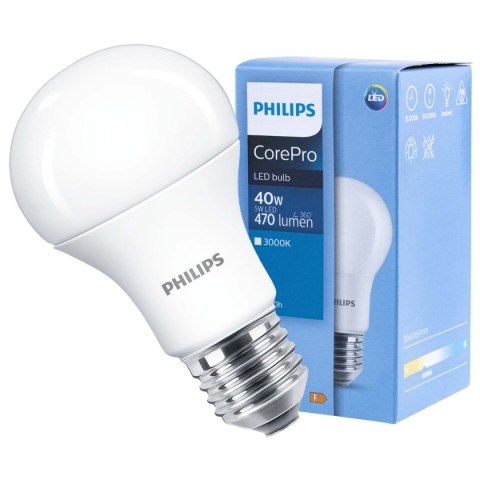 Żarówka LED E27 A60 4,9W = 40W 470lm 3000K Ciepła 200° PHILIPS