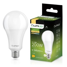 Żarówka LED E27 A80 24W = 200W 3452lm 3000K Ciepła 260° LUMILED