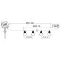 GIRLANDA SOLARNA OGRODOWA 30x ŻARÓWEK LED + PILOT