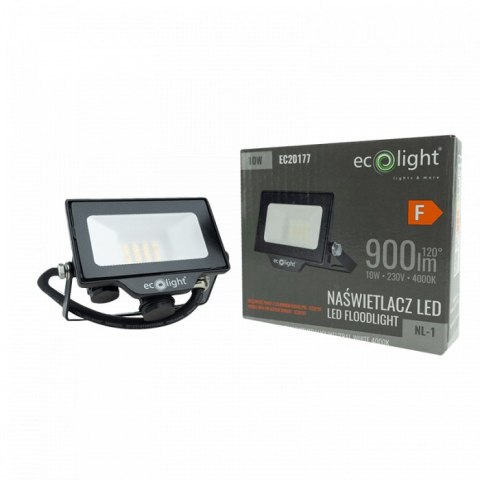 Naświetlacz Halogen LED 10W 900lm 4000K 2W1 Z Możliwością Podpięcia Czujnika PIR